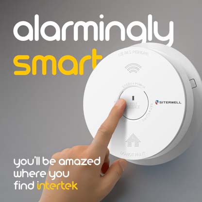A  Siterwell smoke alarm being tested